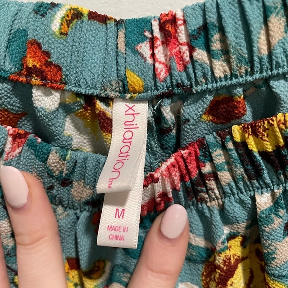 {Xhilaration} dress floral off the shoulder Women's size M - Picture 6 of 9